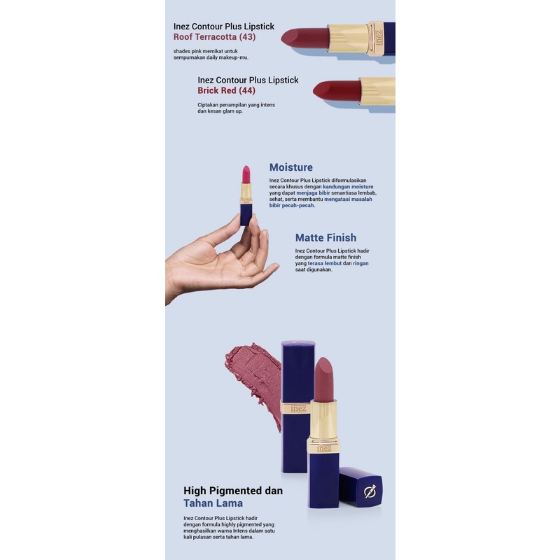 Inez Color Contour Plus Lipstick (part 2)