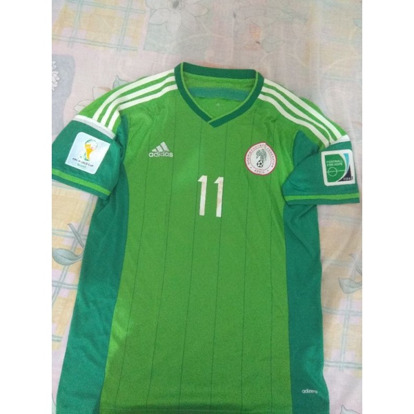 Jersey Nigeria national football team First colours 2014 Fifa World Cup Brazil  (11-Victor Moses)