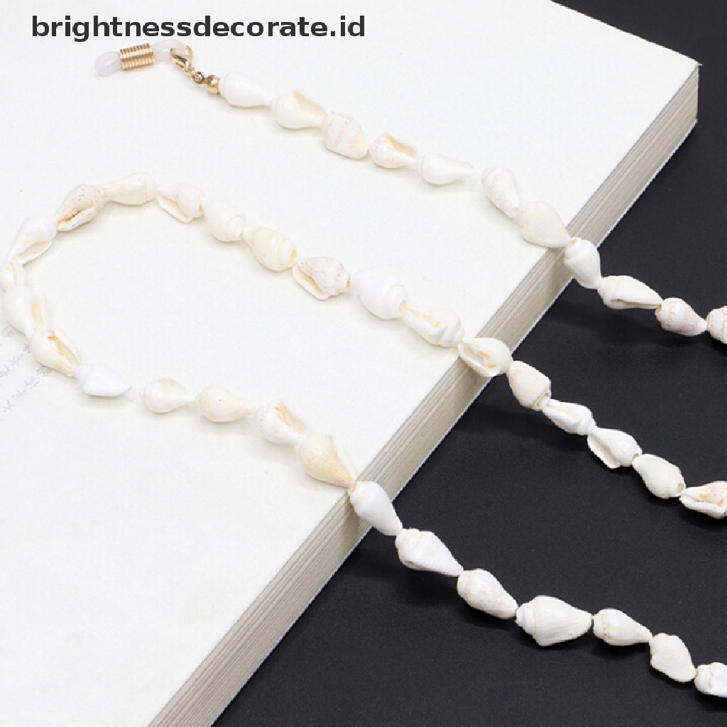 [Birth] Tempat Kacamata Rantai Shell Kacamata Baca Spectacles Neck Cord Metal Strap [ID]