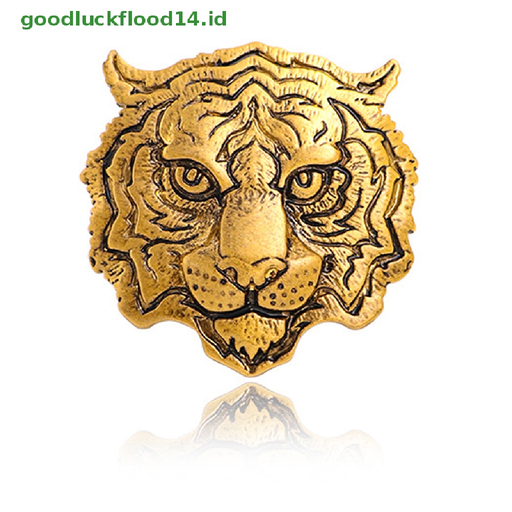 [GOOGFOUR] Berlian Imitasi Harimau Bros Tiger Head Pesta Santai Bros Pin Hadiah [TOP]