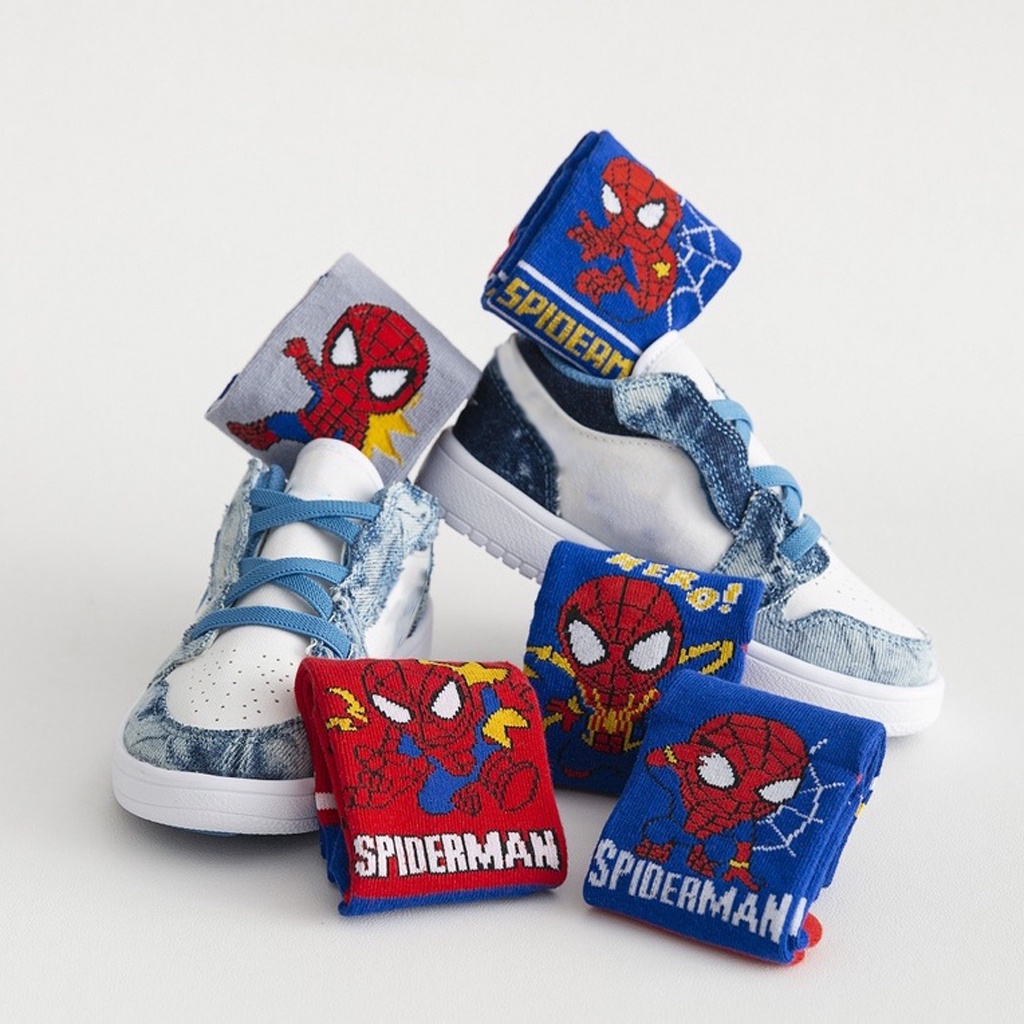 INFY - Kaos Kaki Anak Motif Spiderman Kaus Kaki Bayi Lucu KK062