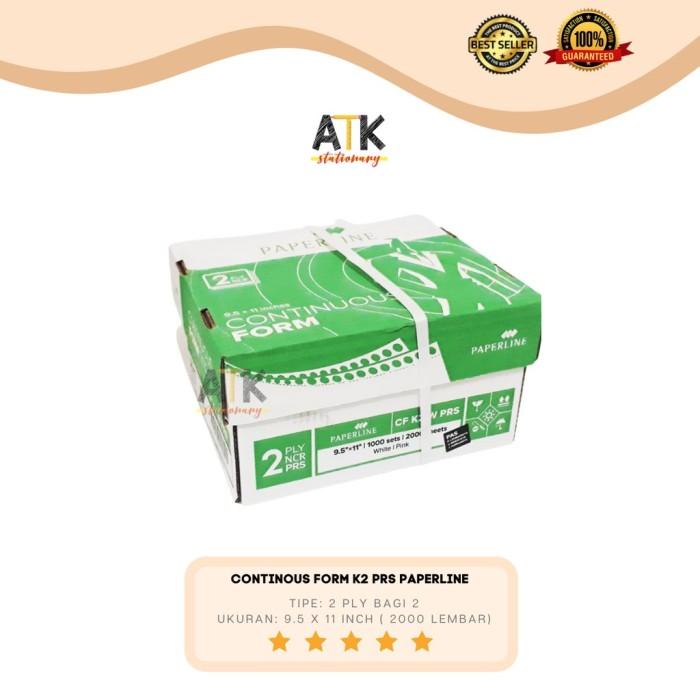 

B Continous form 9.5 X11 K2 PRS 2 Rangkap Sinar Dunia PaperLine atk