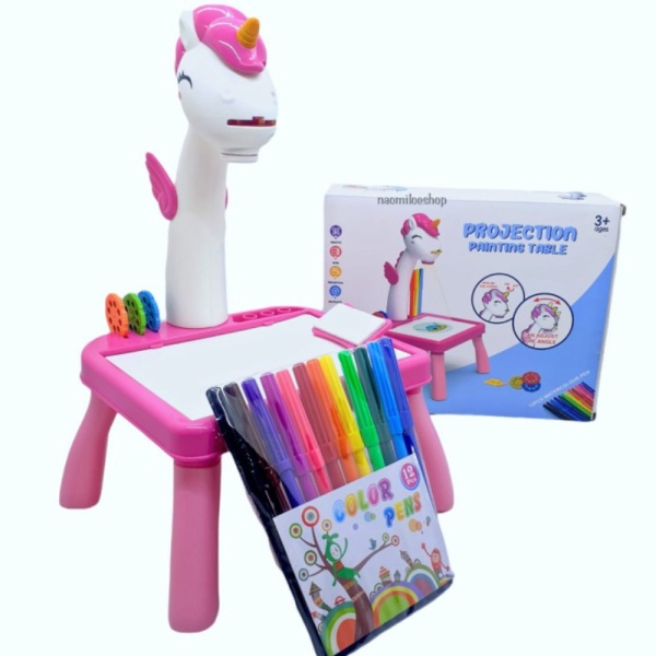 

Unik Mainan papan tulis unicorn belajar menggambar projection table Berkualitas
