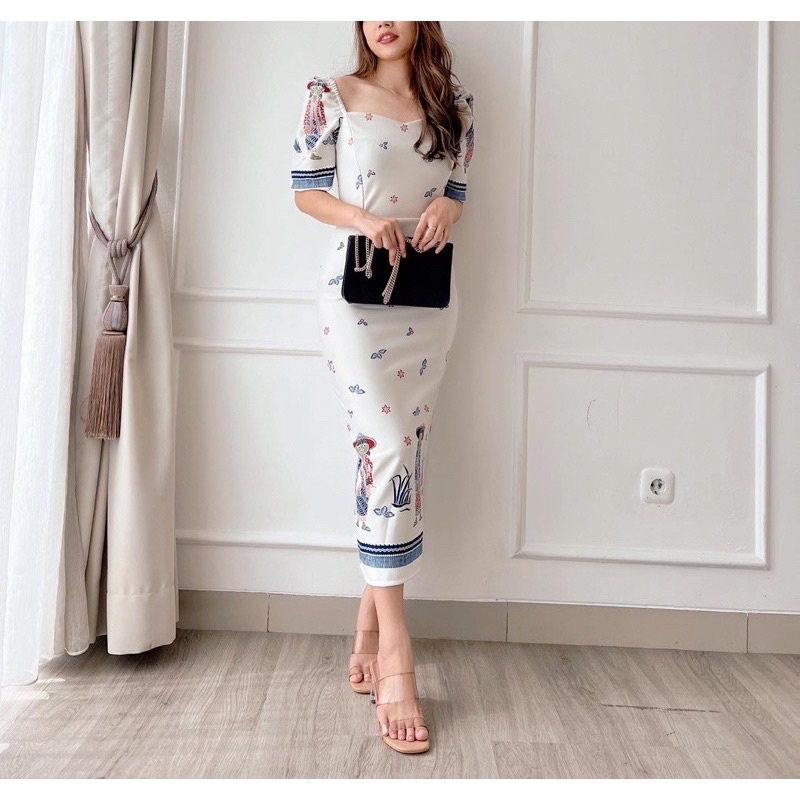 ELOISE - Rere bodycone dress 9016 | Scuba Tebal Premium Normal Size dan Bigsize