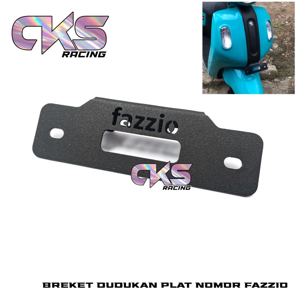 breket plat no fazzio dudukan plat nomer fazzio berkualitas 1 pcs