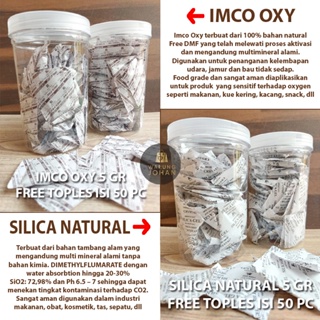 SILICA GEL 5GR ISI 50 PC FREE TOPLES
