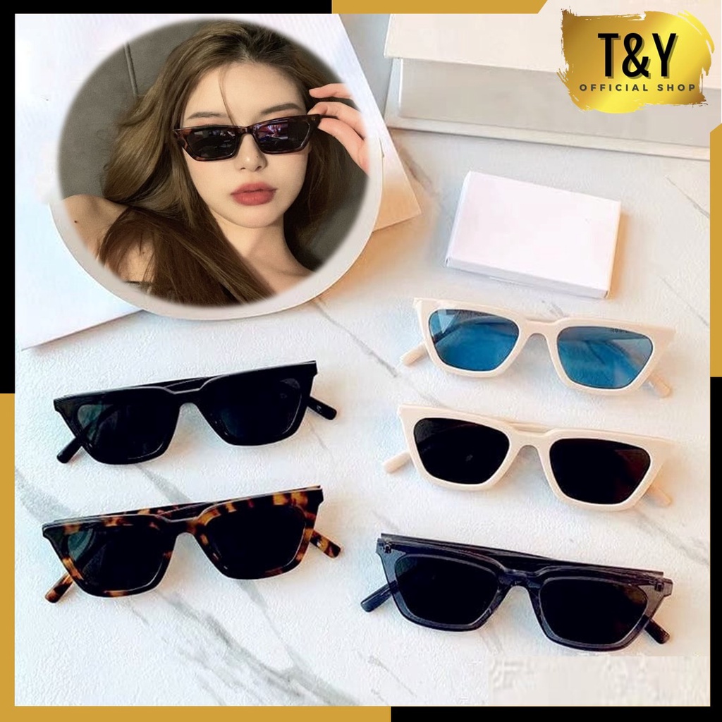 T&amp;Y Kacamata Sunglasses Unisex Fashion 6654 Kaca Mata Wanita Pria Hitam High Quality Murah Import