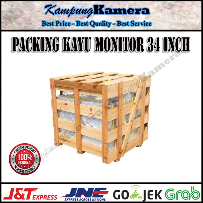 ✿ BISA COD✿ Packing Kayu Monitor 34 Inch