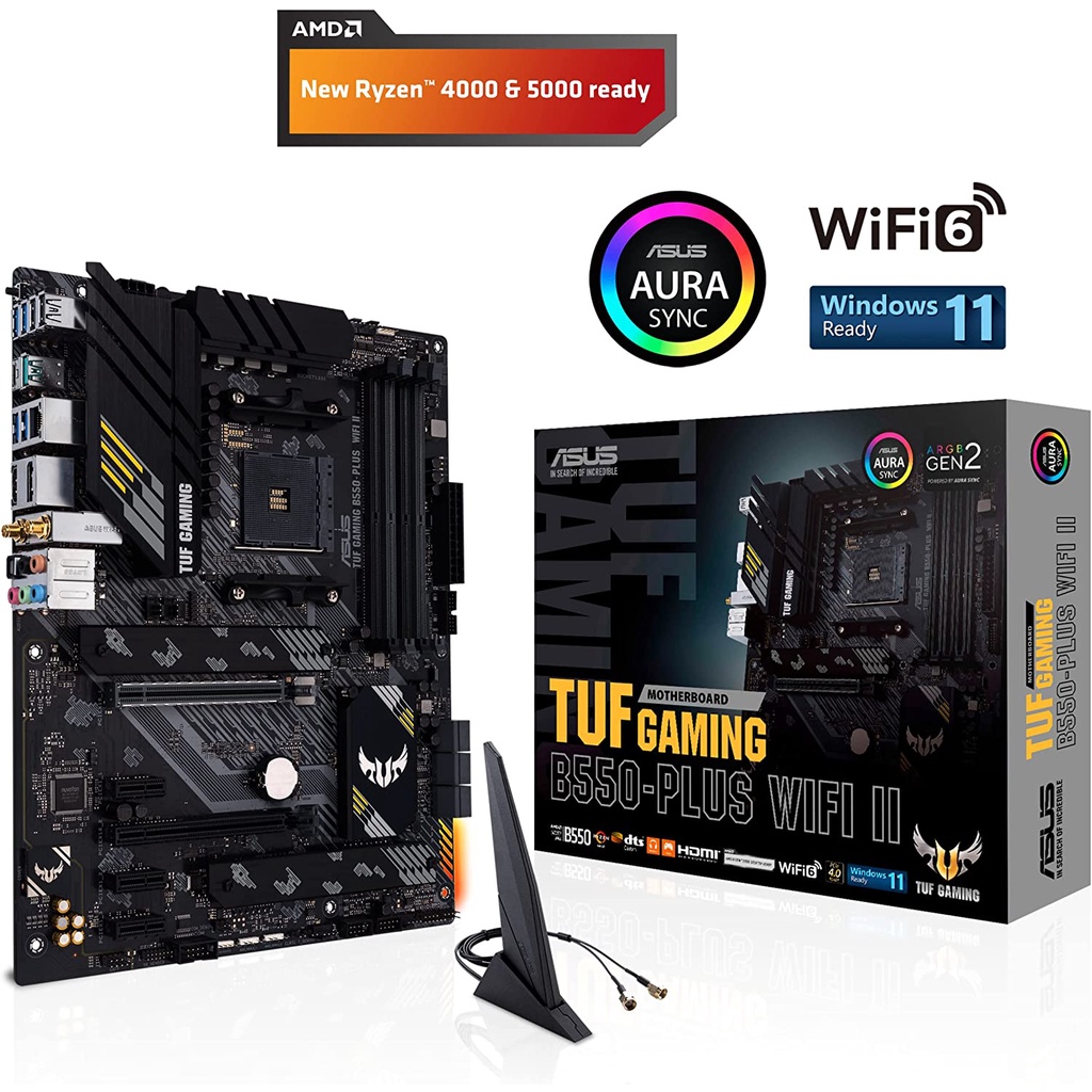 Asus TUF GAMING B550 PLUS WIFI II 4 DIMM PCIe 4.0 Aura Sync RGB