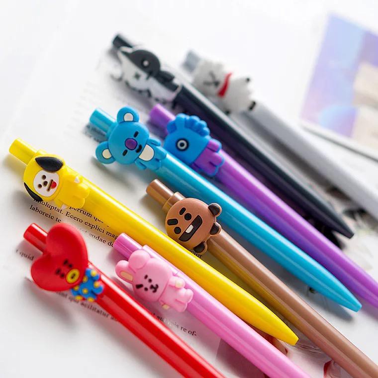 Pena Bangtan Mekanik Boys Pulpen Kartun 10 Warna Pen Warna Warni Bolpoin Karakter 479