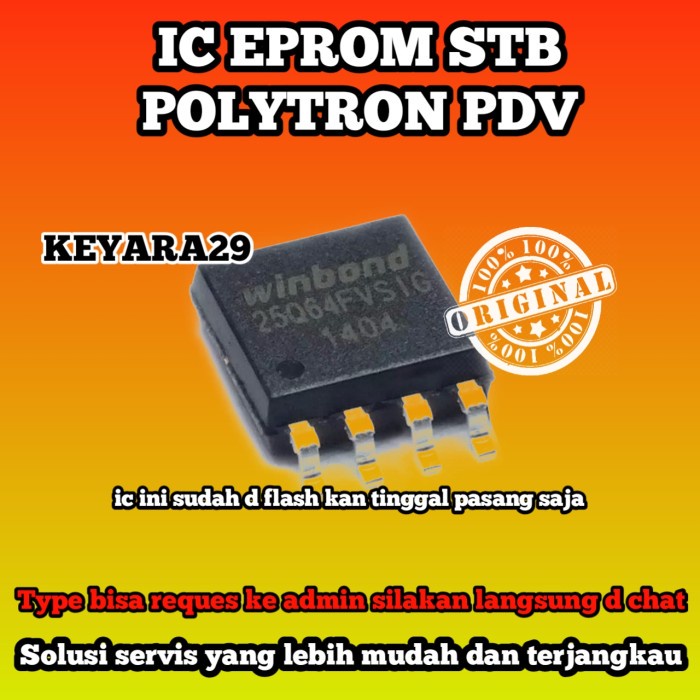 ic eprom stb polytron pdv siap pakai