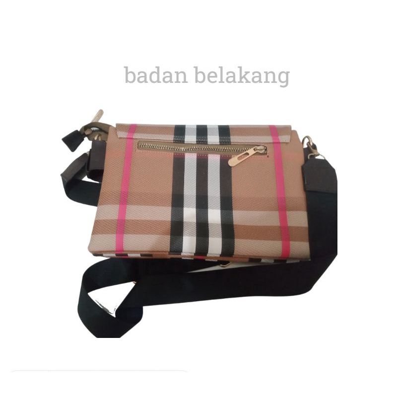 tas slempang wanita 3 ruang terbaru bahan tebal 1 varian