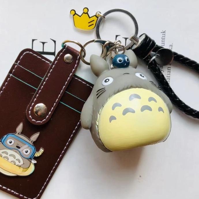 

✔ ID card holder TOTORO 3 slot /gantungan kartu/ lanyard/ name tag/keychain Update