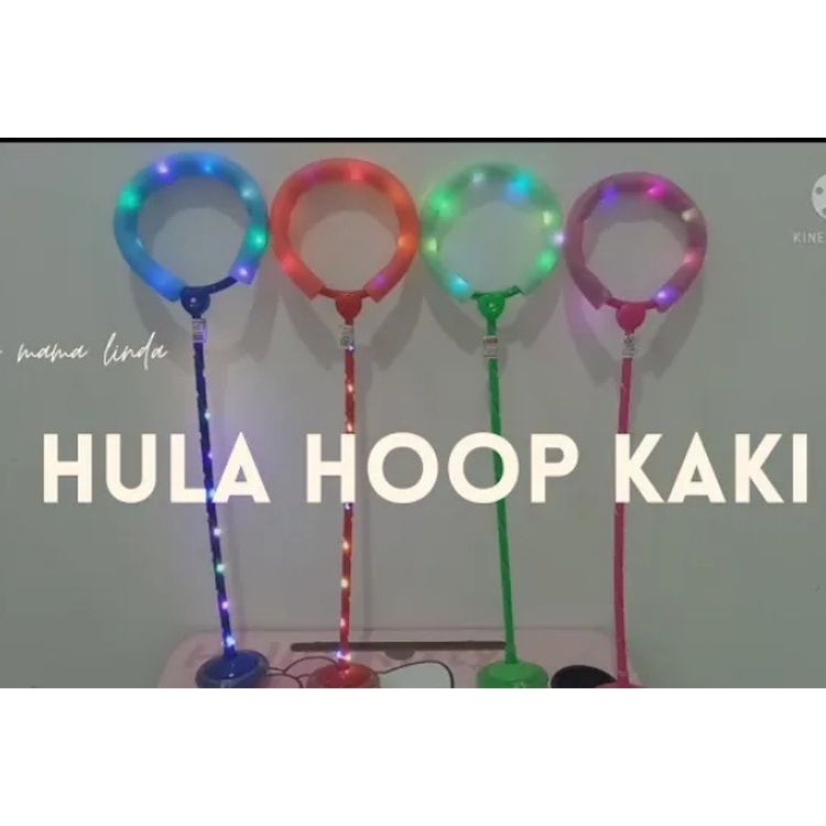 Mainan Anak Lato Lato Kaki Dengan LED Bisa Nyala - Full LED HULA HOOP KAKI