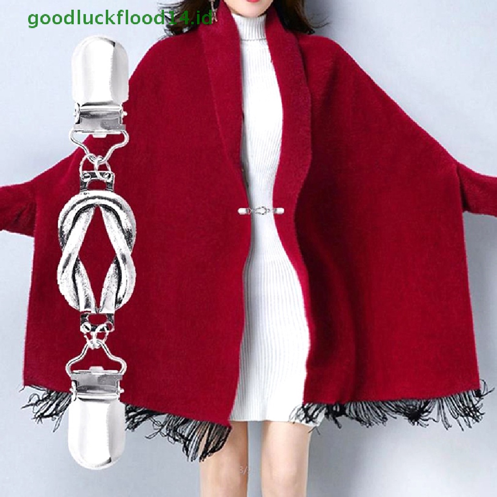 [GOOGFOUR] Sweater Cardigan Klip Bebek-Mulut Clip Sweater Pin Bros Pakaian Decor Perhiasan [Atasan]