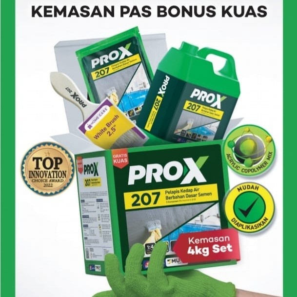 Pro X 207 Waterproofing pelapis kedap air berbahan dasar semen kemasan 4kg