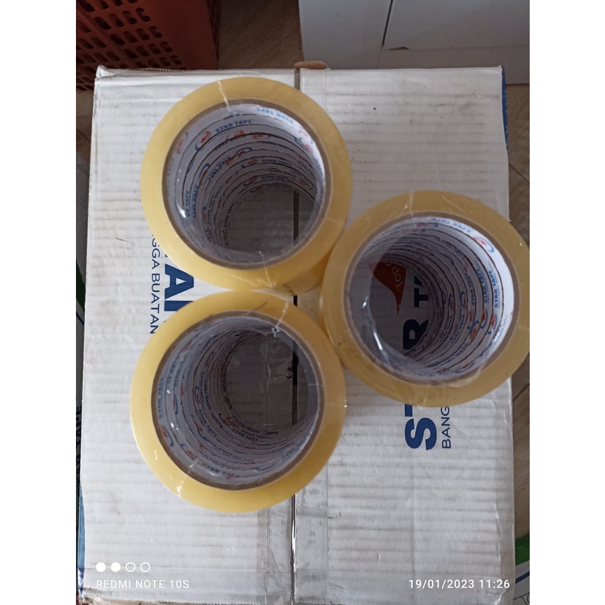 

LAKBAN BENING STAR TAPE 24mm x 90 yard LAKBAN KUAT TIDAK MUDAH PUTUS