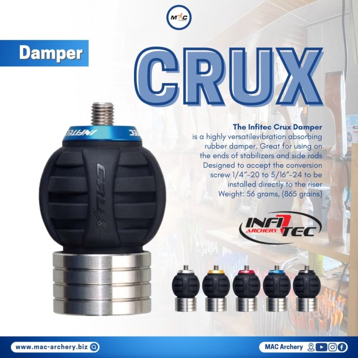 damper stabilizer busur infitec crux damper with weight stabilizer bow