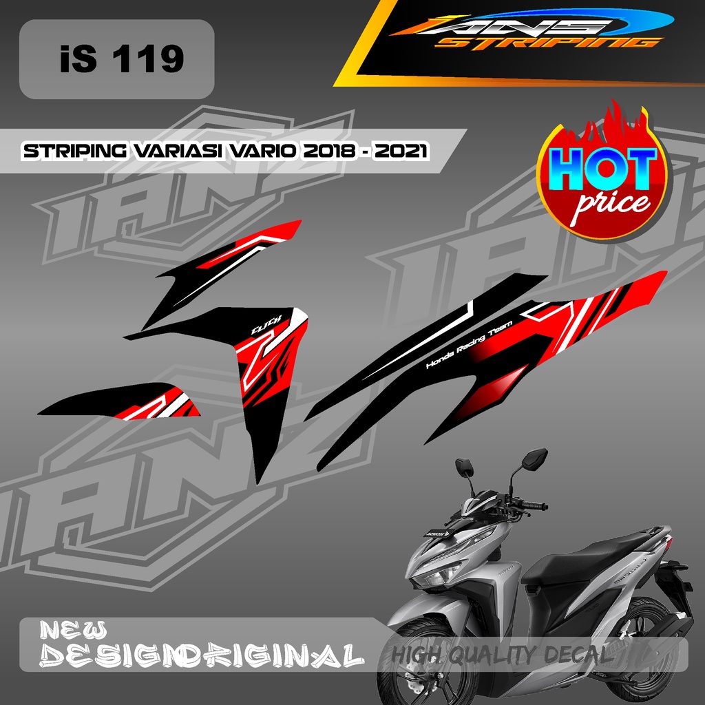 STRIPING VARIO CUSTOM CONCEPT / STIKER DECAL VARIO 125 /STIKIER VARIO 150 BAHAN HOLOGRAM / NON HOLOGRAM IS119