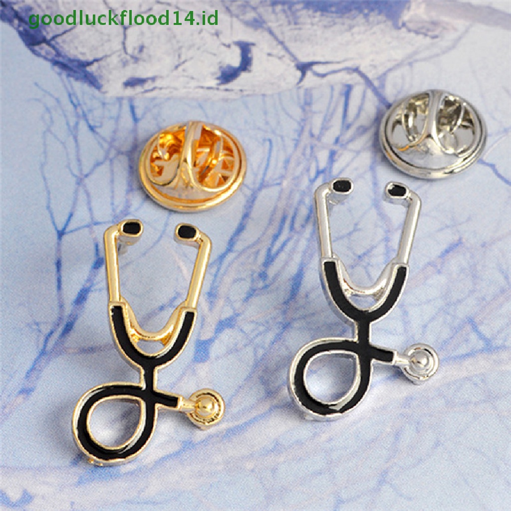 [GOOGFOUR] Fashion Emas Perak Disepuh Bros Pin Perawat Perhiasan Jewelry Gift [TOP]