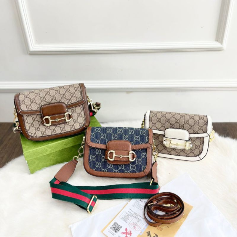 PROMO SALE Tas gc selempang putih coklat navy biru