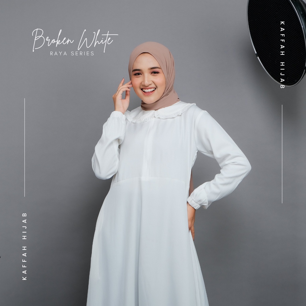 Raya Series Baju Fashion Muslimah Kaffah Hijab Gamis Wanita Deawasa Terbaru Dress Kekinian Remaja Pr