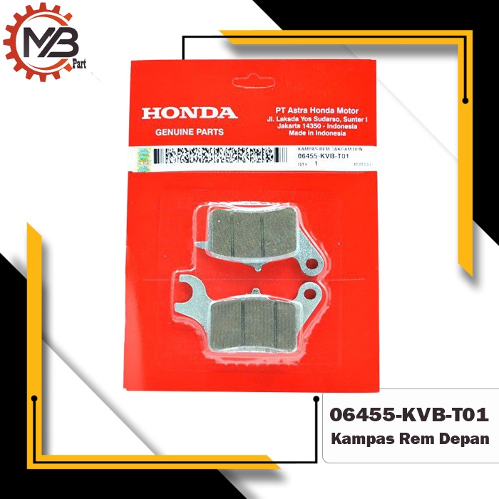 Kampas Rem Depan Cakram Depan Diskpad Honda BeAT, Scoopy &amp; Vario 06455-KVB-T01