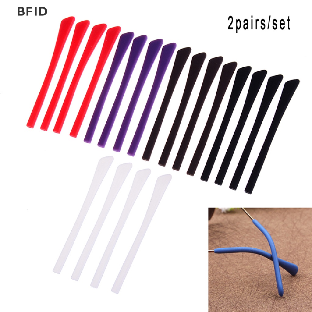 [BFID] 2pasang Silikon Holders Hook Tip Kacamata Gagang Telinga Anti Slip Holder Spectacle [ID]