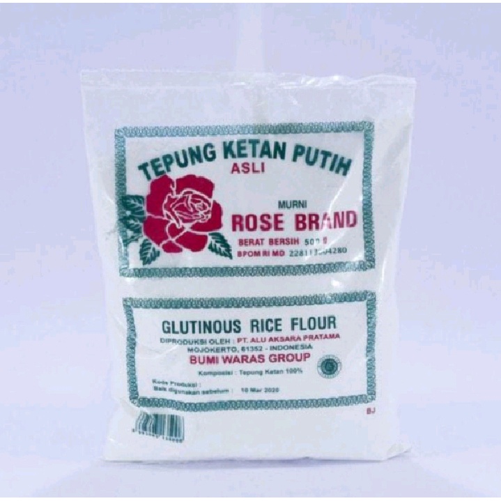 

Tepung Ketan Rose Brand kemasan 500gr