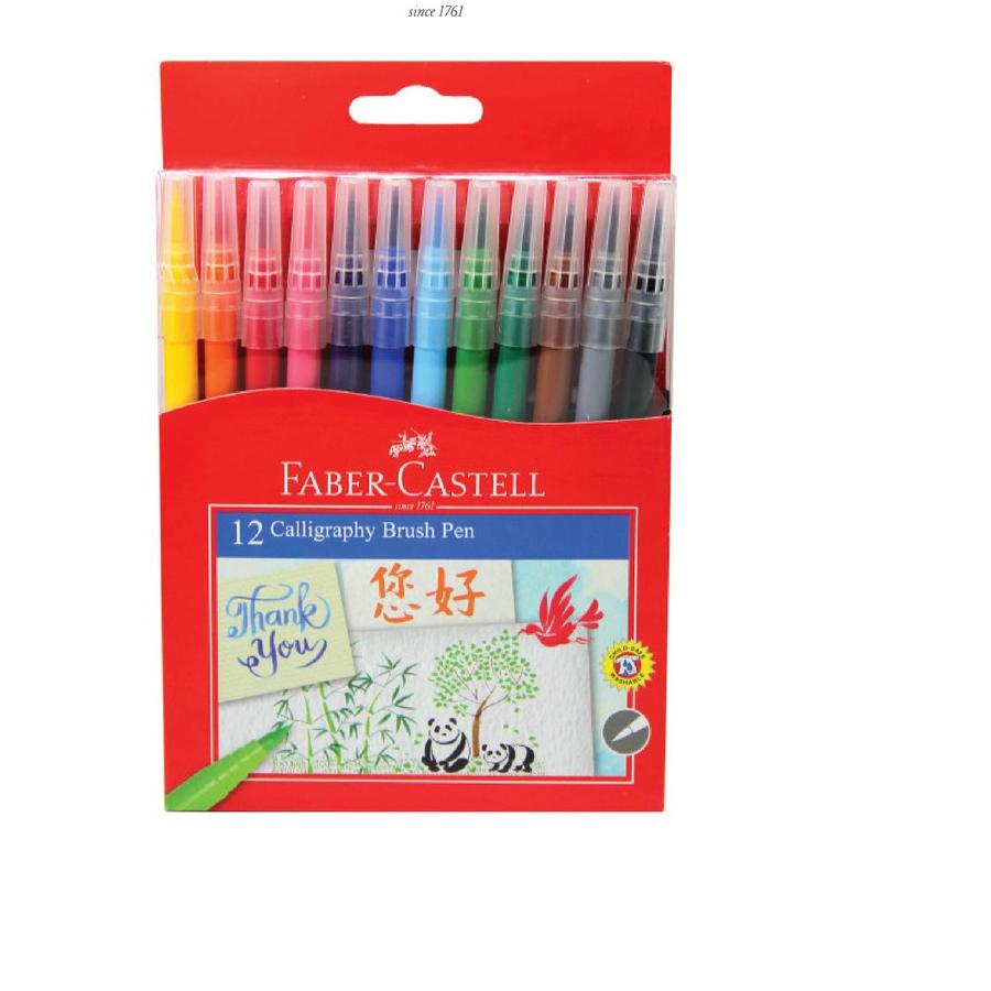 

Baru 한국 Faber-Castell Calligraphy Brush Pen Set 12
