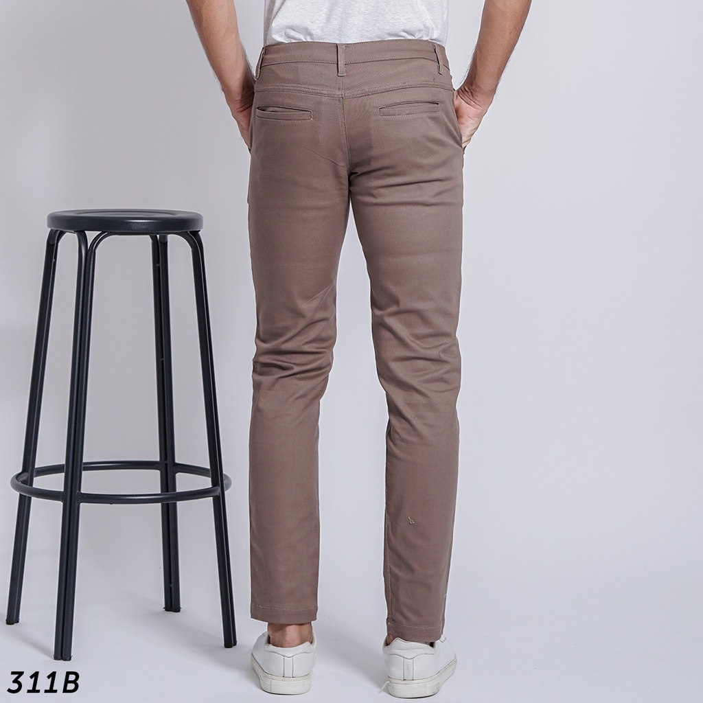 HSRM Celana Gaffi Long Chino Brown 311 B