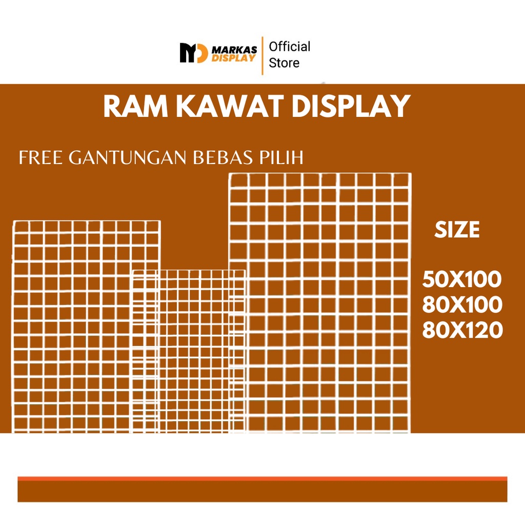 [Packing Aman] Ram Tempel Display Aksesoris/Ram Display Tanpa Bingkai Free Gantungan