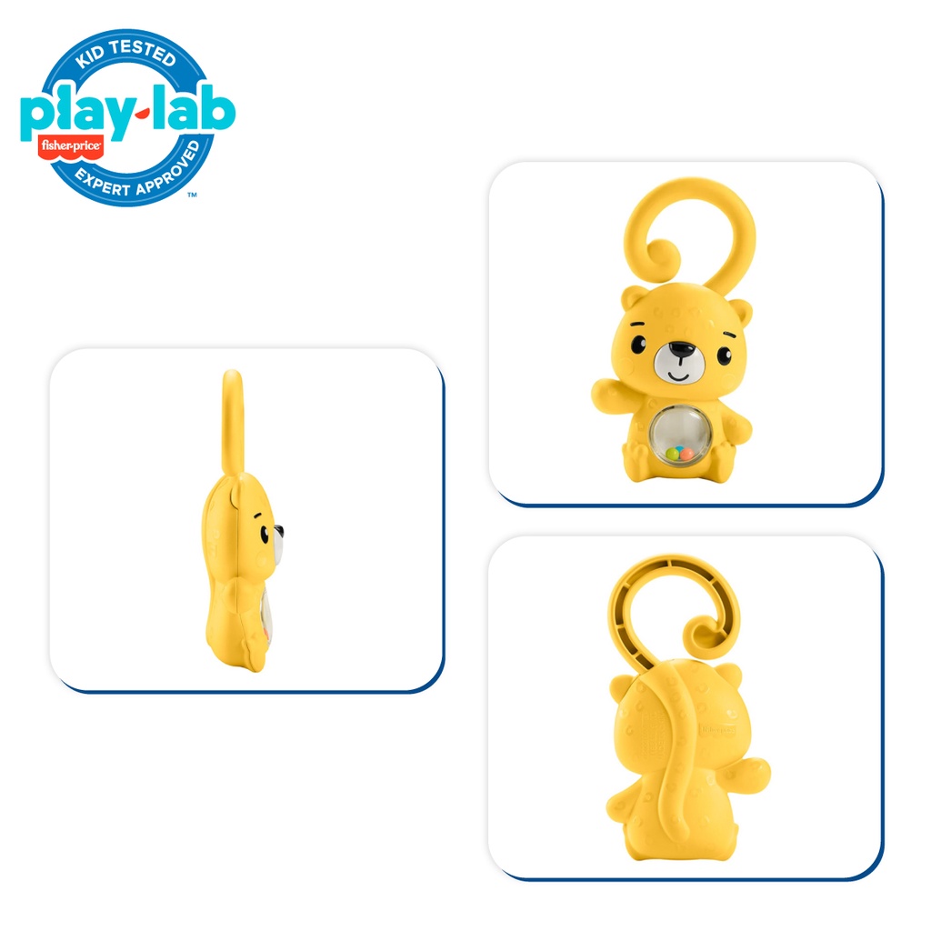 Fisher Price Shake and Rattle Leopard Teether - Mainan Gigitan Anak