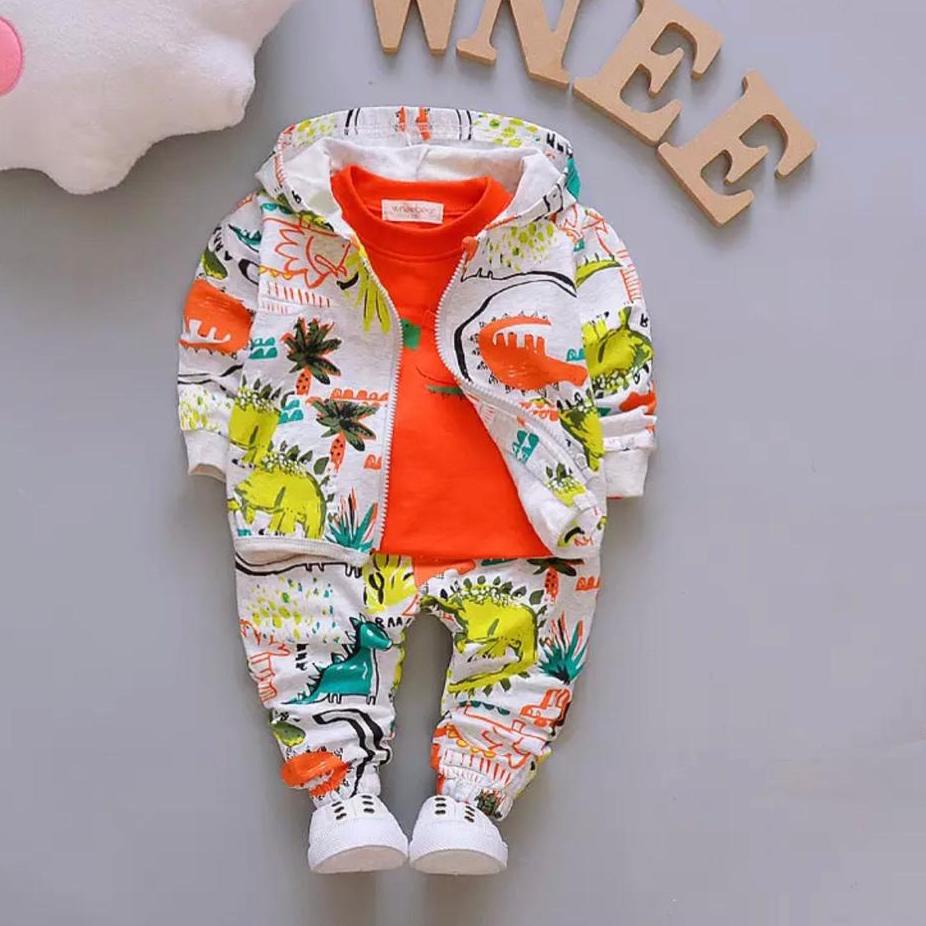 Flash Sale - setelan jaket 3 in 1 anak 1-5 tahun /DINO 3 IN 1 BOY | SETELAN 3 IN 1 JAKET ANAK LAKI-L