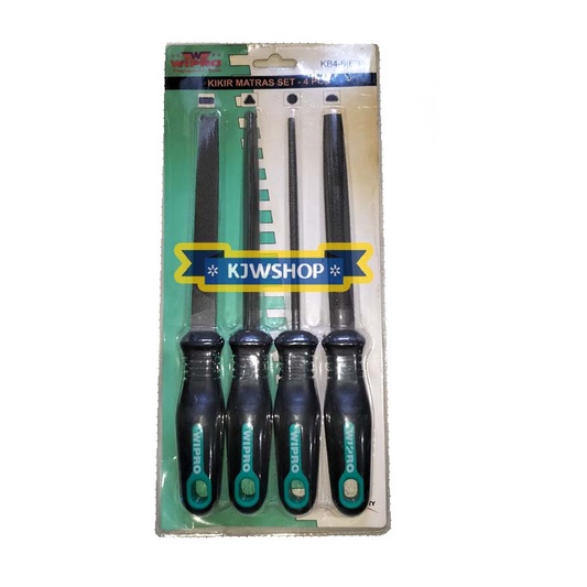 Kikir Matras 6 inch Set 4pcs Merk WIPRO Kikir 6 in Set Matras 4 pcs KB4 - 6 Kikir WIPRO 6" Set Kikir