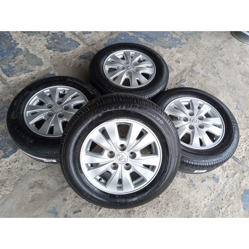 Velg Oem Bekas STD Innova RING 15 PCD 5x114  + ban seken murah
