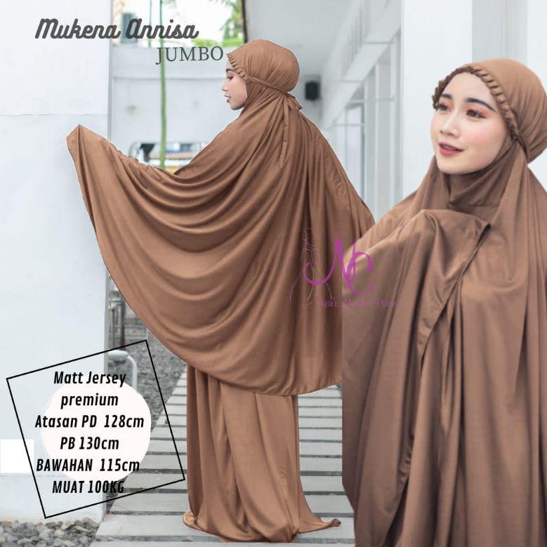 [7V7] Mukenah Jumbo Bigsize Bahan Kaos Jersey Mukena Dewasa XXXL Model Terbaru Roko Murah Muat BB 10