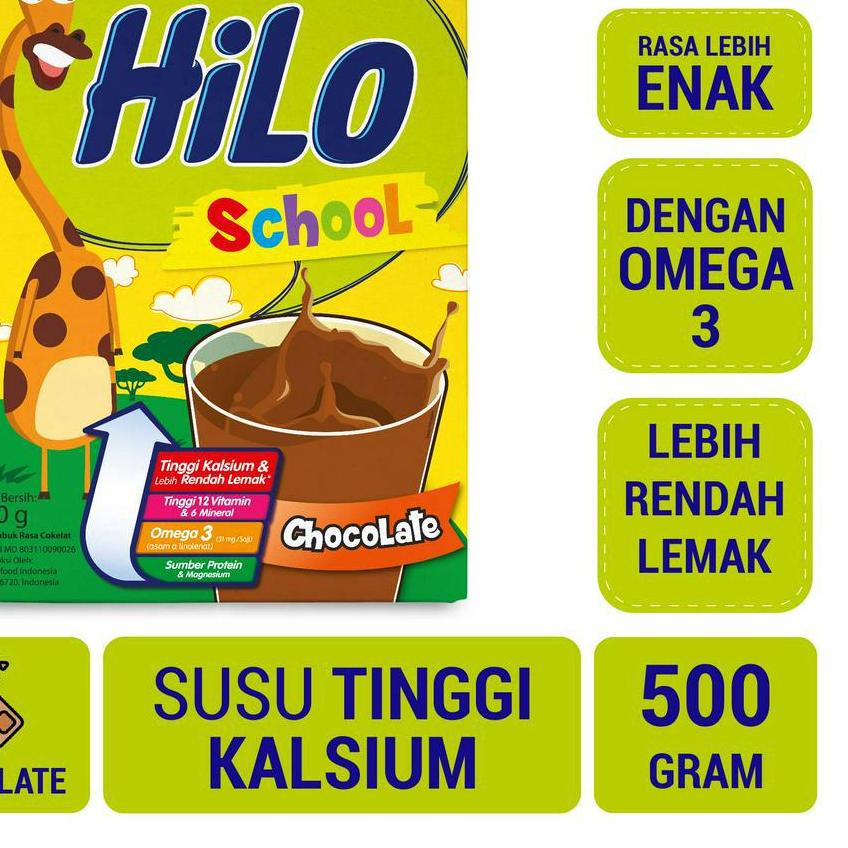 

Discount | FG2 | HiLo School Chocolate 500 gram - Susu Tinggi Kalsium Rendah Lemak