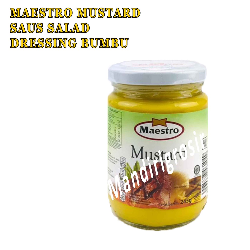 Saus Salad* Maestro Mustard* Dressing Bumbu* 245g