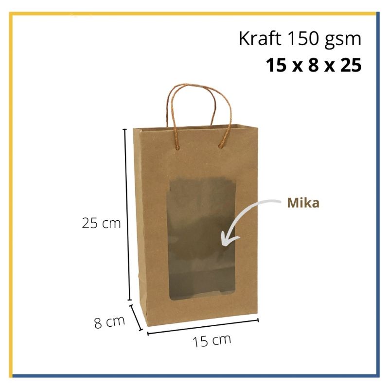 Paper Bag Mika 15x8x25 | Paper Bag Mika 22x10x26