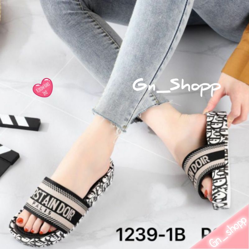 Sandal Wanita WEDGES Terbaru Kekinian Balance Import 1239 1B