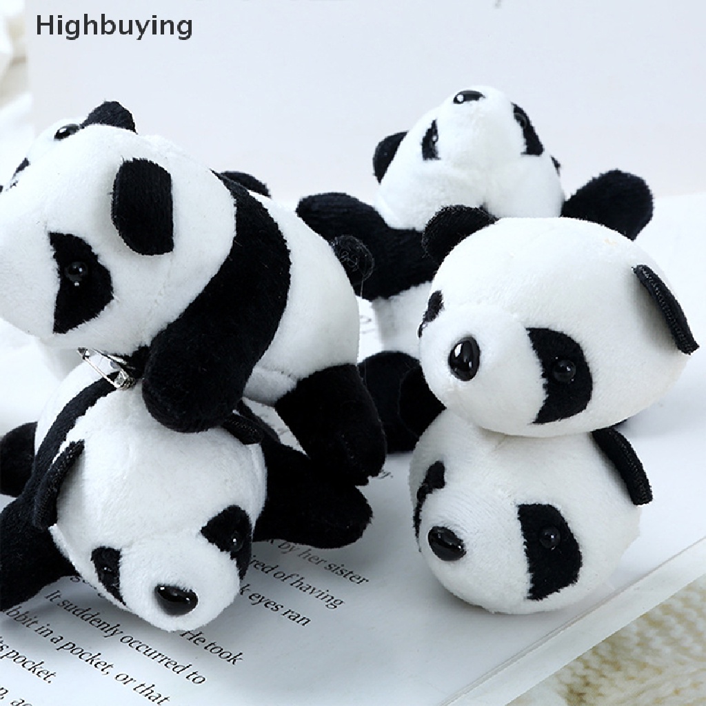 Hbid Panda Bros Boneka Beruang Hewan Kartun Pin Berbulu Mewah Lucu Brooch Pin Glory