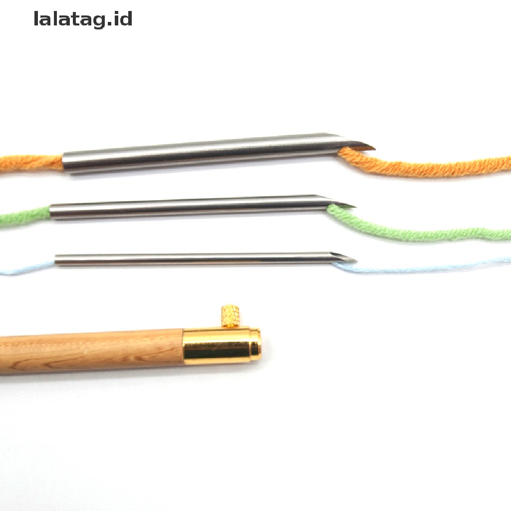 [lalatag] Handle Punch Poke Bordir Pen Wire Guide Alat Tenun Jahit [ID]