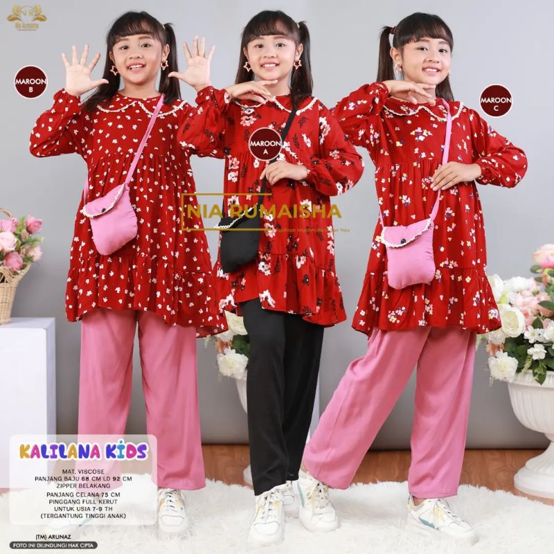 One set anak [Kalilana set. Amora set, Lela set, Cocona set] berlabel nia rumaisha