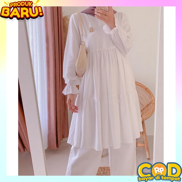 Tunik Polos Tuniq Terbaru Buju Tunix Estetik Bsju Tnik Elegan Dan Mewah Tonik Perempuan Deres Tunik 