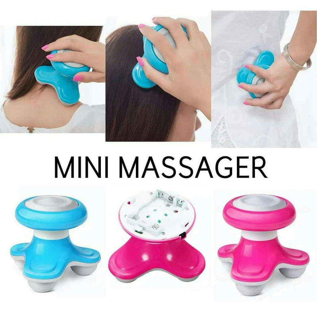 CLAUREIN Mimo Mini Massager Alat Pijat USB Portable Elektrik Getar Multifungsi Kaki Leher Punggung Bahu Kepala