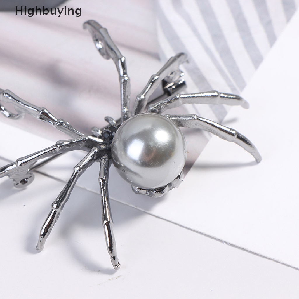 Hbid 1PC Spider Mutiara Bros Korsase Perempuan Hadiah Aksesoris Pria Fashion Perhiasan Glory