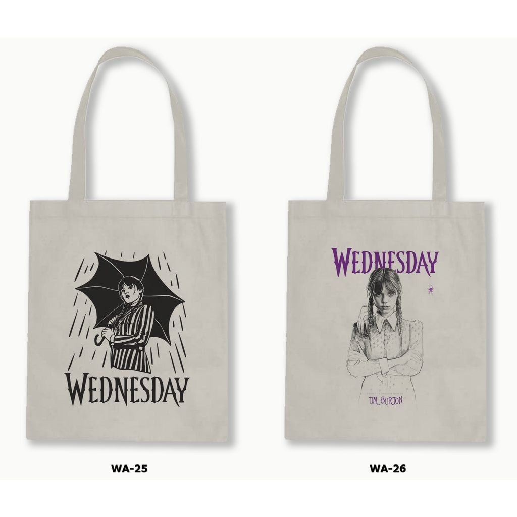 TOTE BAG BLACU - WEDNESDAY / WEDNESDAY ADDAMS 2