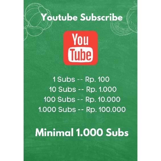 Youtube Subscriber, Real, Garansi, 100 Subs