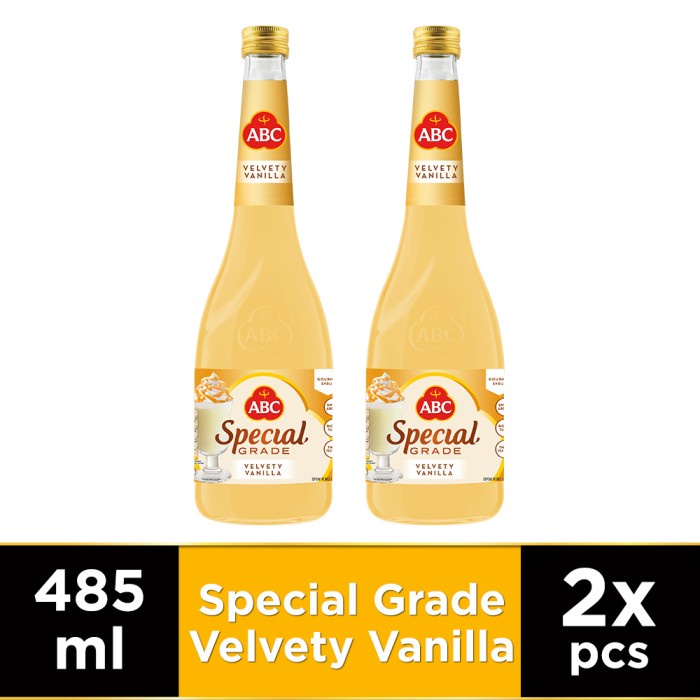 

ABC SIRUP SPECIAL GRADE VELVETY VANILLA 485 ML - TWIN PACK